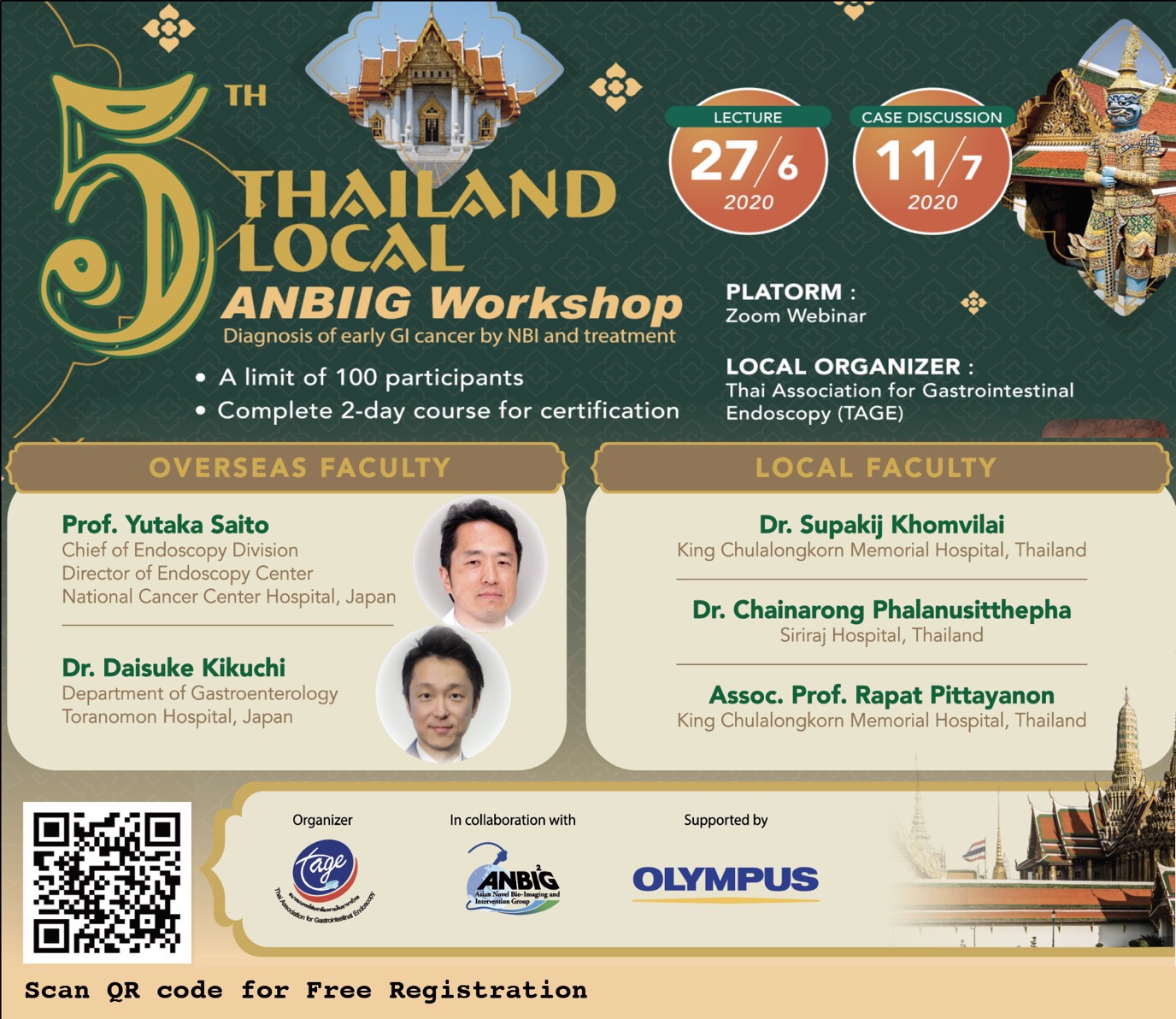 5TH THAILAND LOCAL ANBIIG Workshop Diagnosis of early GI cancer by NBI and treatment