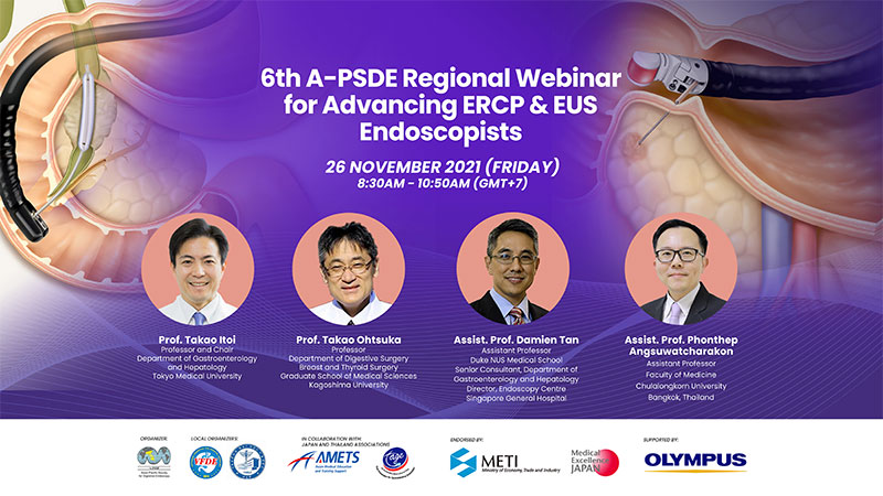 6th A-PSDE Regional Webinar for Advancing ERCP & EUS Endoscopists