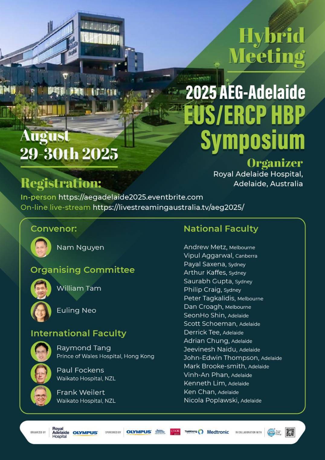 2025 AEG-Adelaide EUS/ERCP HBP Symposium (Hybrid Meeting)