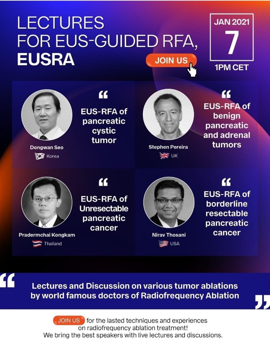 Lectures for EUS-GUIDED RFA, EUSRA